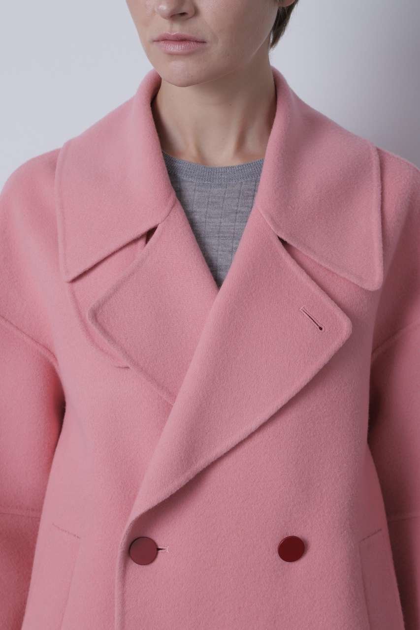 【ヒューエルミュージアム/hueLe Museum】の【STUMBLY】Big Silhouette Pea Jacket 大人の最旬トレンドファッション＆コーディネート founy(ファウニー) 　ファッション　Fashion　レディースファッション　Fashion for Women　アウター　Coat / Outerwear Collection　コート・ロングコート・ピーコート　Long Coats, Peacoats & More　レディースジャケット・軽アウター　Jackets　2023年　2023　2023-2024秋冬・A/W　Autumn/Winter 2023–24 AW23–24　ショート　Short, Short Length　スタンド　Stand Collar, Upright Stand　パターン　Pattern, Design Print　定番　Standard, Basic Item　other-6|ID: prp329100004971496 ipo3291000000037281432
