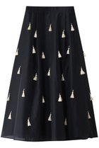 【ヒューエルミュージアム/hueLe Museum】の【STUMBLY】Sheer Organdy Tassel Skirt 大人の最旬トレンドファッション＆コーディネート founy(ファウニー) ファッション Fashion レディースファッション Fashion for Women スカート Skirts ロングスカート Long Skirts / Maxi & Midi Skirts オーガンジー Organza Fabric クラシカル Classical, Vintage-Inspired シアー Sheer, See-Through シンプル Simple, Minimal タッセル Tassel, Fringe ロング Long, Long-Length thumbnail ネイビー|ID: prp329100004971505 ipo3291000000037281465