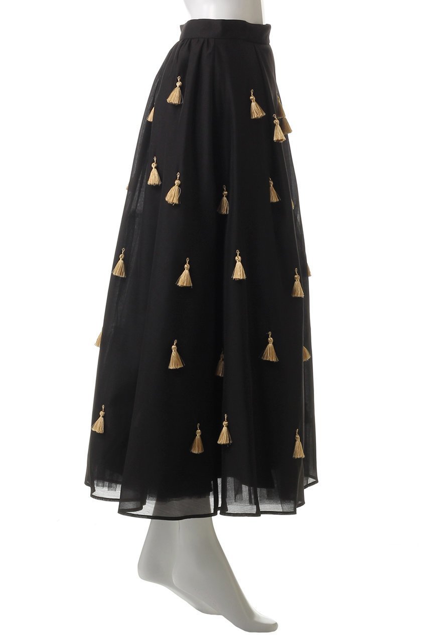 【ヒューエルミュージアム/hueLe Museum】の【STUMBLY】Sheer Organdy Tassel Skirt 大人の最旬トレンドファッション＆コーディネート founy(ファウニー) 　ファッション　Fashion　レディースファッション　Fashion for Women　スカート　Skirts　ロングスカート　Long Skirts / Maxi & Midi Skirts　オーガンジー　Organza Fabric　クラシカル　Classical, Vintage-Inspired　シアー　Sheer, See-Through　シンプル　Simple, Minimal　タッセル　Tassel, Fringe　ロング　Long, Long-Length　other-3|ID: prp329100004971505 ipo3291000000037281469