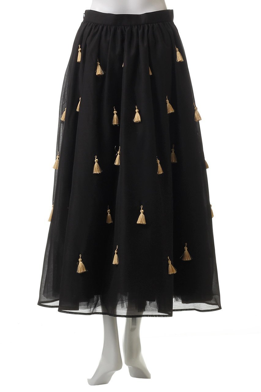 【ヒューエルミュージアム/hueLe Museum】の【STUMBLY】Sheer Organdy Tassel Skirt 大人の最旬トレンドファッション＆コーディネート founy(ファウニー) 　ファッション　Fashion　レディースファッション　Fashion for Women　スカート　Skirts　ロングスカート　Long Skirts / Maxi & Midi Skirts　オーガンジー　Organza Fabric　クラシカル　Classical, Vintage-Inspired　シアー　Sheer, See-Through　シンプル　Simple, Minimal　タッセル　Tassel, Fringe　ロング　Long, Long-Length　other-4|ID: prp329100004971505 ipo3291000000037281472
