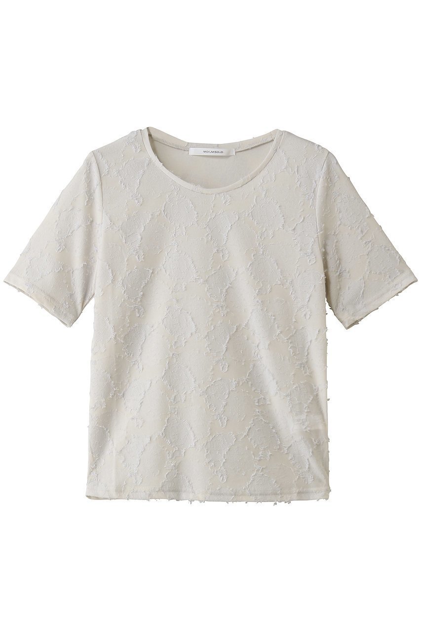 【ミディウミソリッド/MIDIUMISOLID】のjacquard c/neck sheer inner インナー インテリア・キッズ・メンズ・レディースファッション・服の通販 founy(ファウニー) 　ファッション　Fashion　レディースファッション　Fashion for Women　トップス・カットソー　Cut & Sew Tops　シャツ・ブラウス・オフィスカジュアル　Elegant Blouses & Button-Ups　ロングTシャツ・Tシャツ　Longline T-Shirts & Tees　カットソー・ベーシックTシャツ　Cut-and-Sewn Tops / Stretch Tees & Basics　インナー　Innerwear　ウェーブ　Wavy Pattern　キャミ　Camisole, Cami Top　コンパクト　Compact, Small Size　ショート　Short, Short Length　ジャカード／ジャガード　Jacquard, Woven Pattern　ジャケット　Jacket, Outerwear　スリーブ　Sleeve, Long Sleeve / Short Sleeve　夏　Summer　新作・新入荷　New Arrivals / New In　春　Spring　秋　Autumn　ivory|ID: prp329100004975524 ipo3291000000037298259