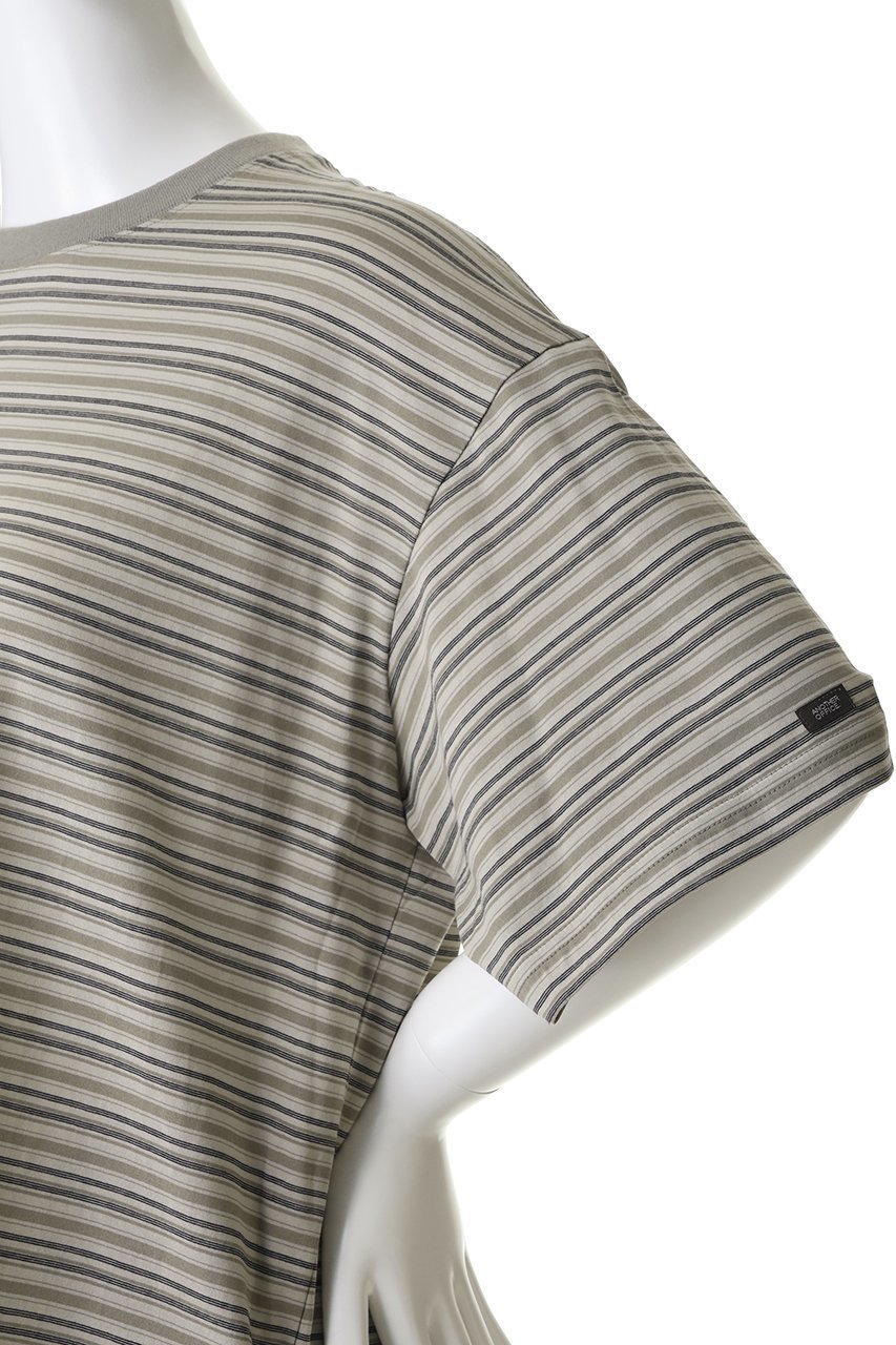 【アナザーオフィス/ANOTHER OFFICE】の【UNISEX】Zephyr Stripe Short Sleeve TEE 大人の最旬トレンドファッション＆コーディネート founy(ファウニー) 　ファッション　Fashion　レディースファッション　Fashion for Women　トップス・カットソー　Cut & Sew Tops　シャツ・ブラウス・オフィスカジュアル　Elegant Blouses & Button-Ups　ロングTシャツ・Tシャツ　Longline T-Shirts & Tees　カットソー・ベーシックTシャツ　Cut-and-Sewn Tops / Stretch Tees & Basics　ユニセックス　Unisex, Genderless　ショート　Short, Short Length　ストライプ　Stripe, Striped Pattern　スラックス　Slacks, Dress Pants　スリーブ　Sleeve, Long Sleeve / Short Sleeve　デニム　Denim, Jeans Material　フィット　Fit, Slim Fit　モダン　Modern, Contemporary　リラックス　Relax, Relaxed Fit　新作・新入荷　New Arrivals / New In　other-5|ID: prp329100004981428 ipo3291000000037322340