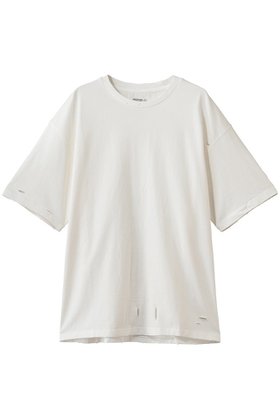 【アナザーオフィス/ANOTHER OFFICE】の【UNISEX】Bold Damage Tee 大人の最旬トレンドファッション＆コーディネート founy(ファウニー) ファッション Fashion レディースファッション Fashion for Women トップス・カットソー Cut & Sew Tops シャツ・ブラウス・オフィスカジュアル Elegant Blouses & Button-Ups ロングTシャツ・Tシャツ Longline T-Shirts & Tees カットソー・ベーシックTシャツ Cut-and-Sewn Tops / Stretch Tees & Basics ユニセックス Unisex, Genderless インナー Innerwear ショート Short, Short Length ジャケット Jacket, Outerwear スリーブ Sleeve, Long Sleeve / Short Sleeve ダメージ Distressed, Destroyed トレンド Trend, Trending Now リラックス Relax, Relaxed Fit ヴィンテージ Vintage Style 新作・新入荷 New Arrivals / New In |ID:prp329100004981432