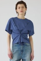 【リムアーク/RIM.ARK】の【5/6 10:00販売開始】Refined 2way cut tops/プルオーバー 大人の最旬トレンドファッション＆コーディネート founy(ファウニー) ファッション Fashion レディースファッション Fashion for Women トップス・カットソー Cut & Sew Tops シャツ・ブラウス・オフィスカジュアル Elegant Blouses & Button-Ups カジュアルプルオーバー・ニットトップス Pullovers & Knit Tops / Casual Pullovers ショート Short, Short Length シルク Silk, 100% Silk スリーブ Sleeve, Long Sleeve / Short Sleeve スーピマ Supima, Premium Cotton デニム Denim, Jeans Material フロント Front, Front Design リラックス Relax, Relaxed Fit ルーズ Loose, Oversized thumbnail ブルー|ID: prp329100004981435 ipo3291000000037322407