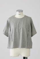 【リムアーク/RIM.ARK】の【5/6 10:00販売開始】Refined 2way cut tops/プルオーバー 大人の最旬トレンドファッション＆コーディネート founy(ファウニー) ファッション Fashion レディースファッション Fashion for Women トップス・カットソー Cut & Sew Tops シャツ・ブラウス・オフィスカジュアル Elegant Blouses & Button-Ups カジュアルプルオーバー・ニットトップス Pullovers & Knit Tops / Casual Pullovers ショート Short, Short Length シルク Silk, 100% Silk スリーブ Sleeve, Long Sleeve / Short Sleeve スーピマ Supima, Premium Cotton デニム Denim, Jeans Material フロント Front, Front Design リラックス Relax, Relaxed Fit ルーズ Loose, Oversized thumbnail グレー|ID: prp329100004981435 ipo3291000000037322409