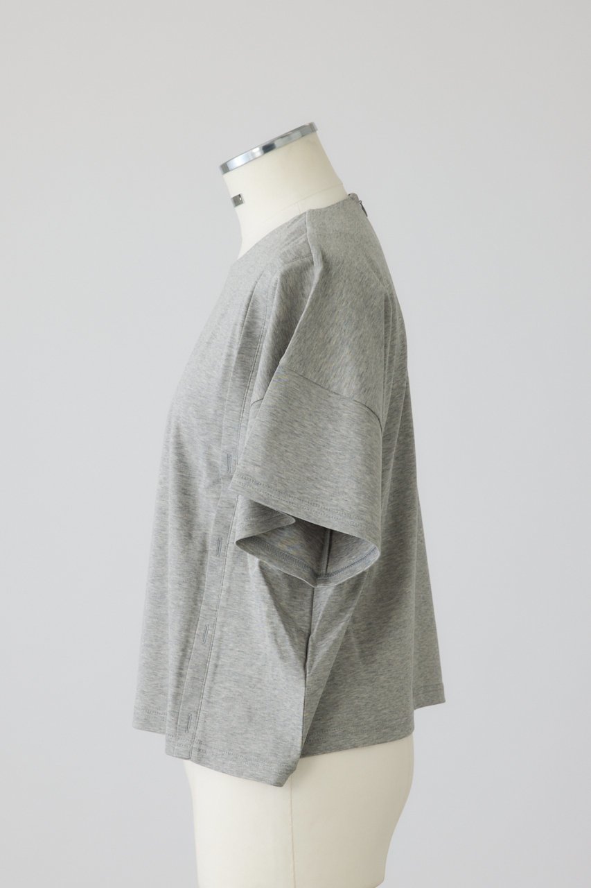 【リムアーク/RIM.ARK】の【5/6 10:00販売開始】Refined 2way cut tops/プルオーバー 大人の最旬トレンドファッション＆コーディネート founy(ファウニー) 　ファッション　Fashion　レディースファッション　Fashion for Women　トップス・カットソー　Cut & Sew Tops　シャツ・ブラウス・オフィスカジュアル　Elegant Blouses & Button-Ups　カジュアルプルオーバー・ニットトップス　Pullovers & Knit Tops / Casual Pullovers　ショート　Short, Short Length　シルク　Silk, 100% Silk　スリーブ　Sleeve, Long Sleeve / Short Sleeve　スーピマ　Supima, Premium Cotton　デニム　Denim, Jeans Material　フロント　Front, Front Design　リラックス　Relax, Relaxed Fit　ルーズ　Loose, Oversized　other-6|ID: prp329100004981435 ipo3291000000037322416