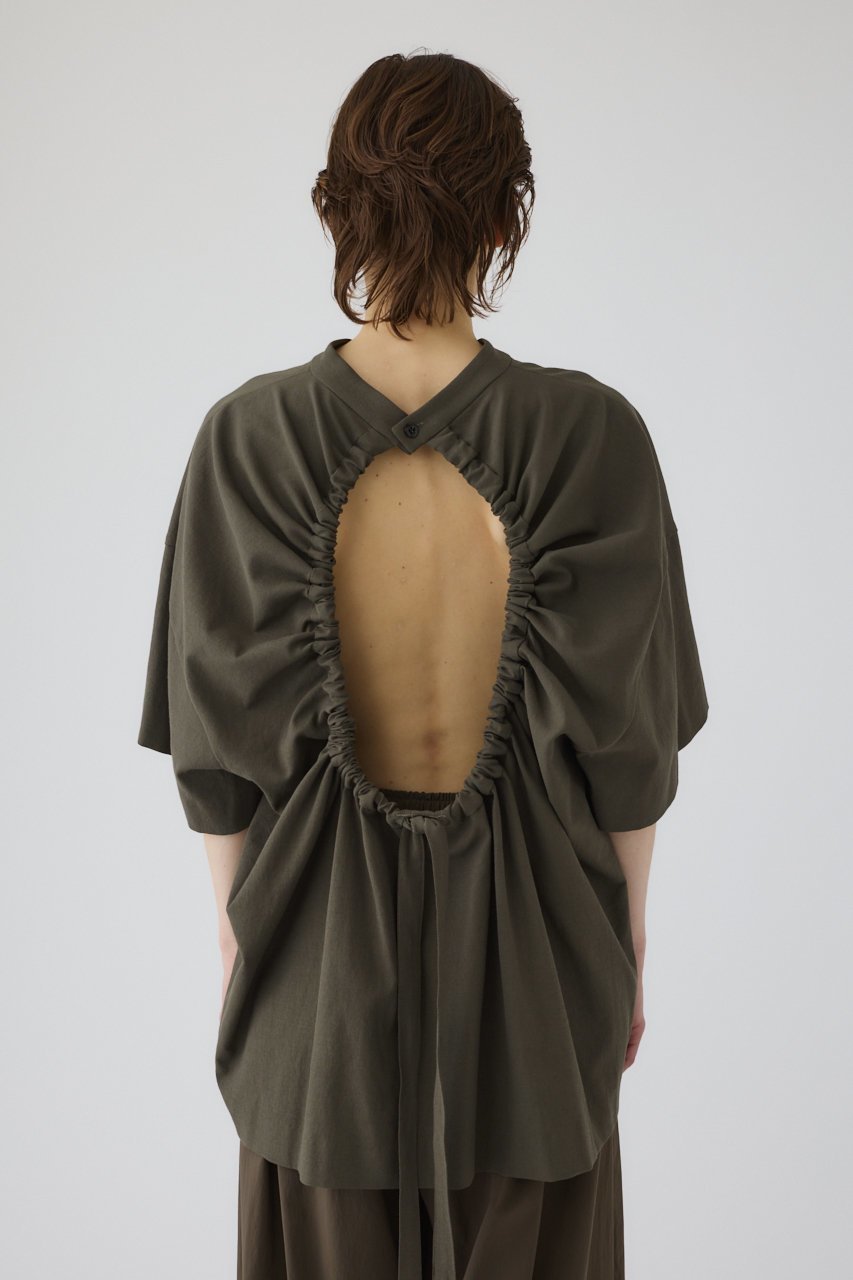 【リムアーク/RIM.ARK】の【5/6 10:00販売開始】Back conscious vacation tops/プルオーバー 大人の最旬トレンドファッション＆コーディネート founy(ファウニー) 　ファッション　Fashion　レディースファッション　Fashion for Women　トップス・カットソー　Cut & Sew Tops　シャツ・ブラウス・オフィスカジュアル　Elegant Blouses & Button-Ups　カジュアルプルオーバー・ニットトップス　Pullovers & Knit Tops / Casual Pullovers　インナー　Innerwear　オックス　Oxford Fabric　キャミソール　Camisole, Spaghetti Strap Top　ショート　Short, Short Length　スリーブ　Sleeve, Long Sleeve / Short Sleeve　タンブラー　Tumbler, Travel Mug　フロント　Front, Front Design　マキシ　Maxi, Full Length　ラップ　Wrap, Wrap Design　リゾート　Resort, Vacation Style　ワイド　Wide, Wide Fit　おすすめ　Recommended / Our Picks　夏　Summer　エレガント 上品　Elegant　other-6|ID: prp329100004981437 ipo3291000000037322430