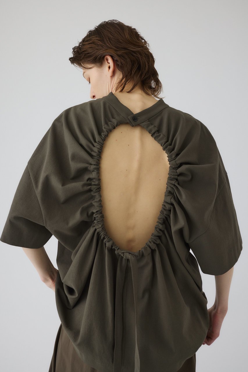【リムアーク/RIM.ARK】の【5/6 10:00販売開始】Back conscious vacation tops/プルオーバー 大人の最旬トレンドファッション＆コーディネート founy(ファウニー) 　ファッション　Fashion　レディースファッション　Fashion for Women　トップス・カットソー　Cut & Sew Tops　シャツ・ブラウス・オフィスカジュアル　Elegant Blouses & Button-Ups　カジュアルプルオーバー・ニットトップス　Pullovers & Knit Tops / Casual Pullovers　インナー　Innerwear　オックス　Oxford Fabric　キャミソール　Camisole, Spaghetti Strap Top　ショート　Short, Short Length　スリーブ　Sleeve, Long Sleeve / Short Sleeve　タンブラー　Tumbler, Travel Mug　フロント　Front, Front Design　マキシ　Maxi, Full Length　ラップ　Wrap, Wrap Design　リゾート　Resort, Vacation Style　ワイド　Wide, Wide Fit　おすすめ　Recommended / Our Picks　夏　Summer　エレガント 上品　Elegant　other-7|ID: prp329100004981437 ipo3291000000037322432