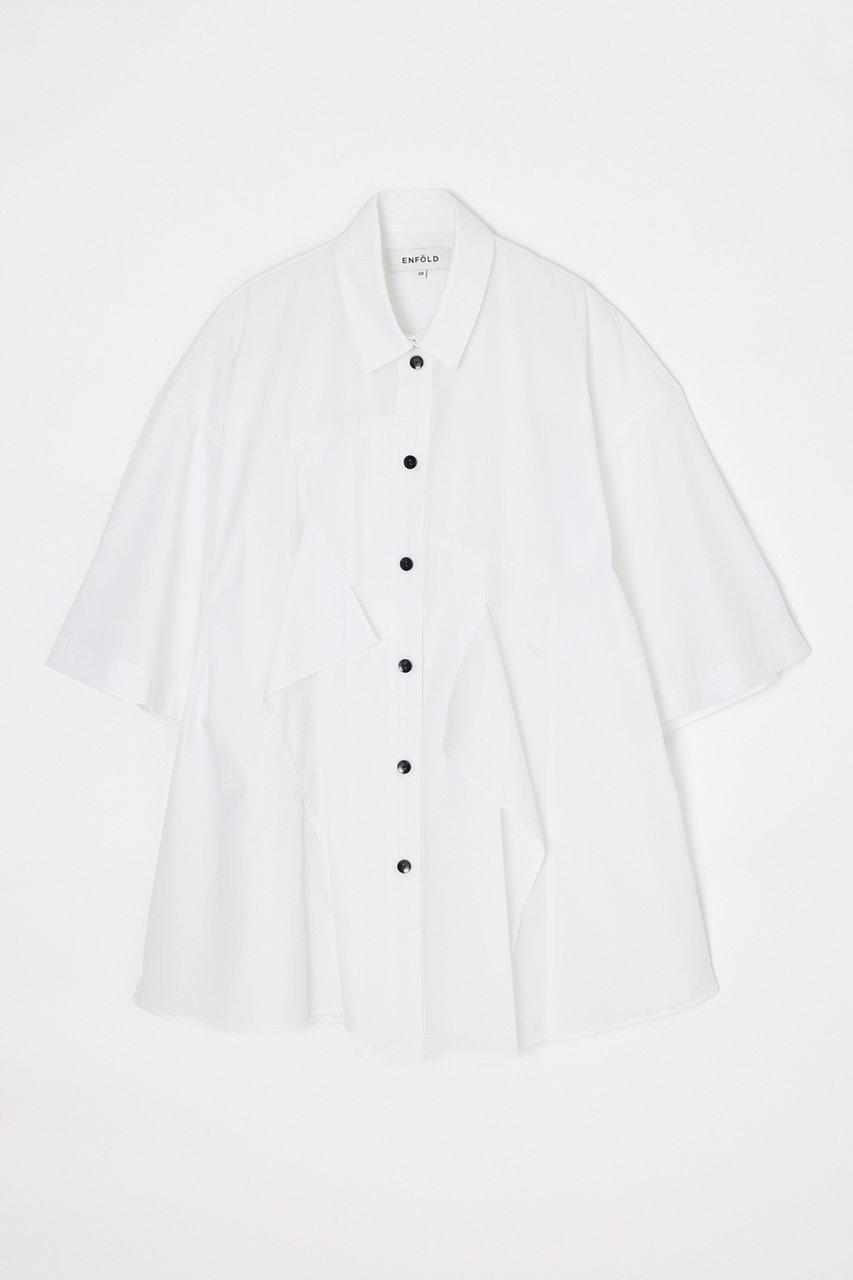 【エンフォルド/ENFOLD】の【5/13 12:00販売開始】TUCK COLLAGE SHIRT 大人の最旬トレンドファッション＆コーディネート founy(ファウニー) 　ファッション　Fashion　レディースファッション　Fashion for Women　トップス・カットソー　Cut & Sew Tops　シャツ・ブラウス・オフィスカジュアル　Elegant Blouses & Button-Ups　なめらか　Smooth, Silky Texture　ショート　Short, Short Length　スリーブ　Sleeve, Long Sleeve / Short Sleeve　ワイド　Wide, Wide Fit　新作・新入荷　New Arrivals / New In　 other-1|ID: prp329100004982803 ipo3291000000037328382