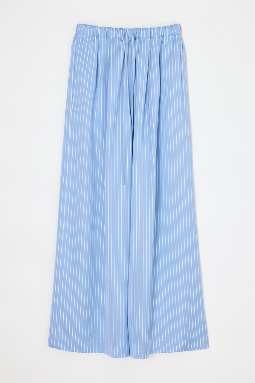 【エンフォルド/ENFOLD】の【5/13 12:00販売開始】SATIN STRIPE PANTS インテリア・キッズ・メンズ・レディースファッション・服の通販 founy(ファウニー) 　ファッション　Fashion　レディースファッション　Fashion for Women　パンツ　Pants & Trousers　エレガント 上品　Elegant　サテン　Satin, Glossy Fabric　ストライプ　Stripe, Striped Pattern　ドレープ　Drape, Draping Fabric　ボトム　Bottoms, Lower Wear　リラックス　Relax, Relaxed Fit　新作・新入荷　New Arrivals / New In　ライトブルー|ID: prp329100004982804 ipo3291000000037328387