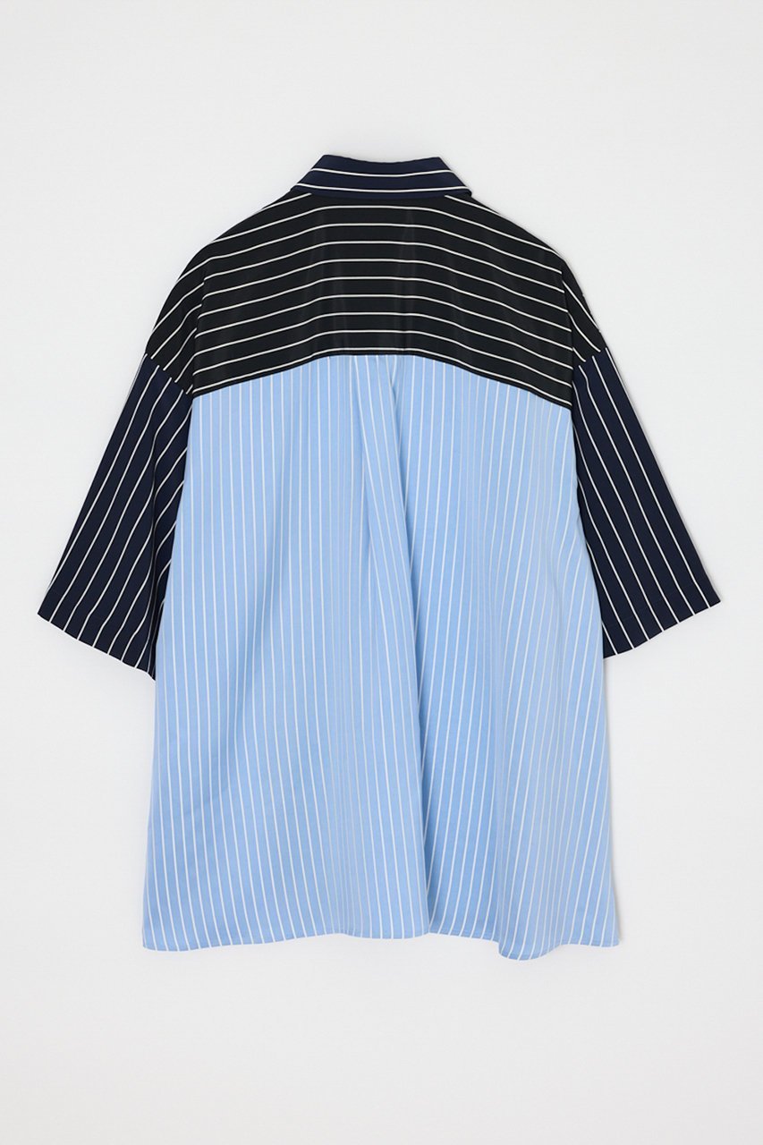【エンフォルド/ENFOLD】の【5/13 12:00販売開始】TUCK COLLAGE SHIRT 大人の最旬トレンドファッション＆コーディネート founy(ファウニー) 　ファッション　Fashion　レディースファッション　Fashion for Women　トップス・カットソー　Cut & Sew Tops　シャツ・ブラウス・オフィスカジュアル　Elegant Blouses & Button-Ups　ショート　Short, Short Length　スリーブ　Sleeve, Long Sleeve / Short Sleeve　セットアップ　Set-Up, Coordinated Outfit　ミックス　Mix, Mixed Style　ワイド　Wide, Wide Fit　エレガント 上品　Elegant　新作・新入荷　New Arrivals / New In　other-2|ID: prp329100004982806 ipo3291000000037328394