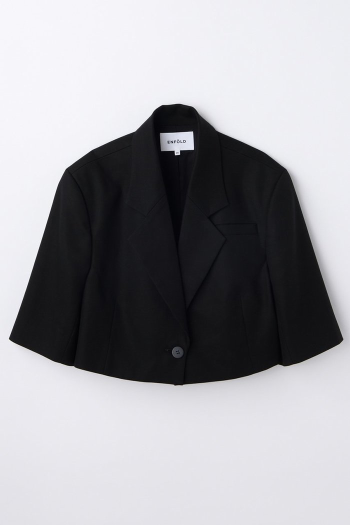 【エンフォルド/ENFOLD】の【5/13 12:00販売開始】HALF-SLEEVES JACKET インテリア・キッズ・メンズ・レディースファッション・服の通販 founy(ファウニー) https://founy.com/ ファッション Fashion レディースファッション Fashion for Women アウター Coat / Outerwear Collection レディースジャケット・軽アウター Jackets おすすめ Recommended / Our Picks インナー Innerwear キャミソール Camisole, Spaghetti Strap Top クラシカル Classical, Vintage-Inspired クロップド Cropped, Short Length シルケット Silket, Silky Cotton ジャケット Jacket, Outerwear スリーブ Sleeve, Long Sleeve / Short Sleeve タンク Tank Top, Sleeveless Top ハーフ Half, Half-Length バランス Balance, Style Balance 夏 Summer 新作・新入荷 New Arrivals / New In |ID: prp329100004982811 ipo3291000000037328413