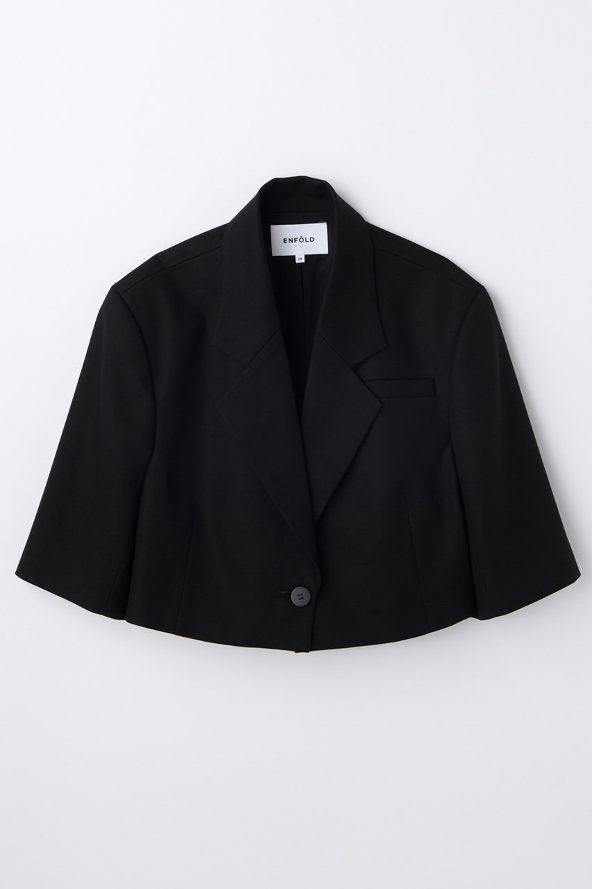 【エンフォルド/ENFOLD】の【5/13 12:00販売開始】HALF-SLEEVES JACKET 大人の最旬トレンドファッション＆コーディネート founy(ファウニー) 　ファッション　Fashion　レディースファッション　Fashion for Women　アウター　Coat / Outerwear Collection　レディースジャケット・軽アウター　Jackets　おすすめ　Recommended / Our Picks　インナー　Innerwear　キャミソール　Camisole, Spaghetti Strap Top　クラシカル　Classical, Vintage-Inspired　クロップド　Cropped, Short Length　シルケット　Silket, Silky Cotton　ジャケット　Jacket, Outerwear　スリーブ　Sleeve, Long Sleeve / Short Sleeve　タンク　Tank Top, Sleeveless Top　ハーフ　Half, Half-Length　バランス　Balance, Style Balance　夏　Summer　新作・新入荷　New Arrivals / New In　 other-1|ID: prp329100004982811 ipo3291000000037328413