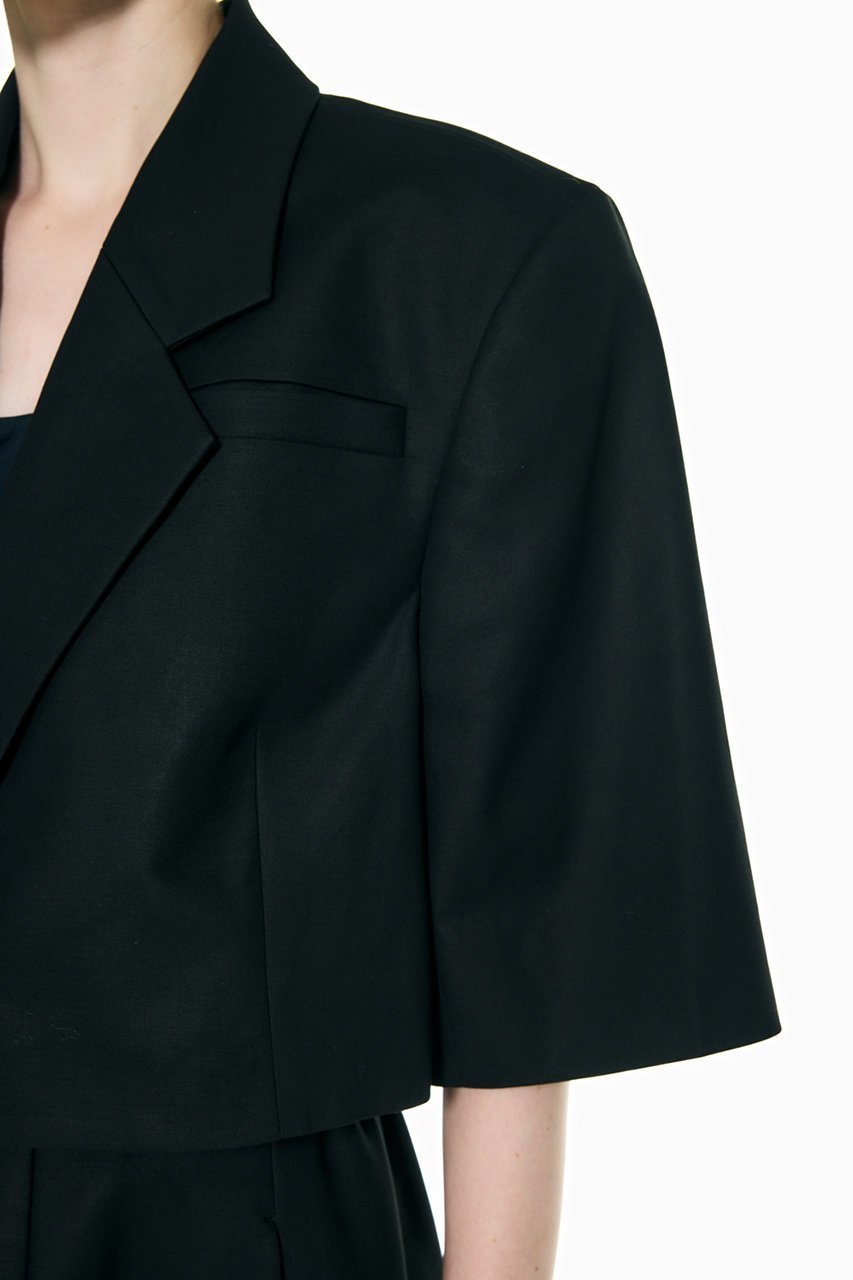 【エンフォルド/ENFOLD】の【5/13 12:00販売開始】HALF-SLEEVES JACKET 大人の最旬トレンドファッション＆コーディネート founy(ファウニー) 　ファッション　Fashion　レディースファッション　Fashion for Women　アウター　Coat / Outerwear Collection　レディースジャケット・軽アウター　Jackets　おすすめ　Recommended / Our Picks　インナー　Innerwear　キャミソール　Camisole, Spaghetti Strap Top　クラシカル　Classical, Vintage-Inspired　クロップド　Cropped, Short Length　シルケット　Silket, Silky Cotton　ジャケット　Jacket, Outerwear　スリーブ　Sleeve, Long Sleeve / Short Sleeve　タンク　Tank Top, Sleeveless Top　ハーフ　Half, Half-Length　バランス　Balance, Style Balance　夏　Summer　新作・新入荷　New Arrivals / New In　other-4|ID: prp329100004982811 ipo3291000000037328417