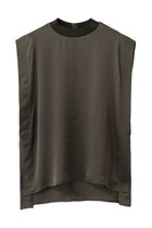 【アンクレイヴ/uncrave】のライトダブルサテン タックブラウス 大人の最旬トレンドファッション＆コーディネート founy(ファウニー) ファッション Fashion レディースファッション Fashion for Women トップス・カットソー Cut & Sew Tops キャミソール&ノースリーブ Camisoles & Sleeveless Tops シャツ・ブラウス・オフィスカジュアル Elegant Blouses & Button-Ups サテン Satin, Glossy Fabric シルク Silk, 100% Silk スリット Slit, Slit Detail スリーブ Sleeve, Long Sleeve / Short Sleeve とろみ Fluid, Flowy Fabric ダブル Double, Double-Breasted ノースリーブ Sleeveless, No-Sleeve バランス Balance, Style Balance ラグジュアリー Luxury, Elegant エレガント 上品 Elegant 新作・新入荷 New Arrivals / New In thumbnail トープ|ID: prp329100004982823 ipo3291000000037328500