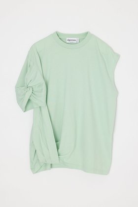 【ナゴンスタンス/nagonstans】の【5/13 12:00販売開始】asymmetry twist t-shirt 大人の最旬トレンドファッション＆コーディネート founy(ファウニー) ファッション Fashion レディースファッション Fashion for Women トップス・カットソー Cut & Sew Tops シャツ・ブラウス・オフィスカジュアル Elegant Blouses & Button-Ups ロングTシャツ・Tシャツ Longline T-Shirts & Tees カットソー・ベーシックTシャツ Cut-and-Sewn Tops / Stretch Tees & Basics アシンメトリー Asymmetrical Style ショート Short, Short Length スリーブ Sleeve, Long Sleeve / Short Sleeve ツイスト Tweed, Tweed Fabric ノースリーブ Sleeveless, No-Sleeve ベーシック Basic, Essential リラックス Relax, Relaxed Fit 新作・新入荷 New Arrivals / New In |ID:prp329100004982824