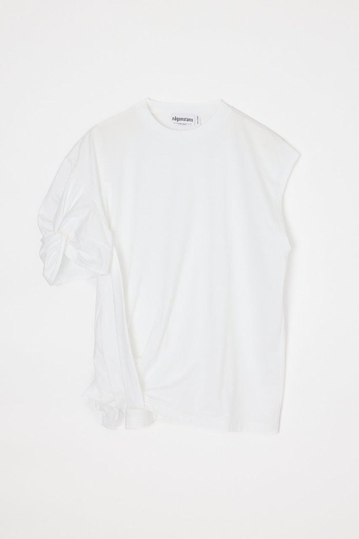 【ナゴンスタンス/nagonstans】の【5/13 12:00販売開始】asymmetry twist t-shirt インテリア・キッズ・メンズ・レディースファッション・服の通販 founy(ファウニー) https://founy.com/ ファッション Fashion レディースファッション Fashion for Women トップス・カットソー Cut & Sew Tops シャツ・ブラウス・オフィスカジュアル Elegant Blouses & Button-Ups ロングTシャツ・Tシャツ Longline T-Shirts & Tees カットソー・ベーシックTシャツ Cut-and-Sewn Tops / Stretch Tees & Basics アシンメトリー Asymmetrical Style ショート Short, Short Length スリーブ Sleeve, Long Sleeve / Short Sleeve ツイスト Tweed, Tweed Fabric ノースリーブ Sleeveless, No-Sleeve リラックス Relax, Relaxed Fit 新作・新入荷 New Arrivals / New In |ID: prp329100004982827 ipo3291000000037328518