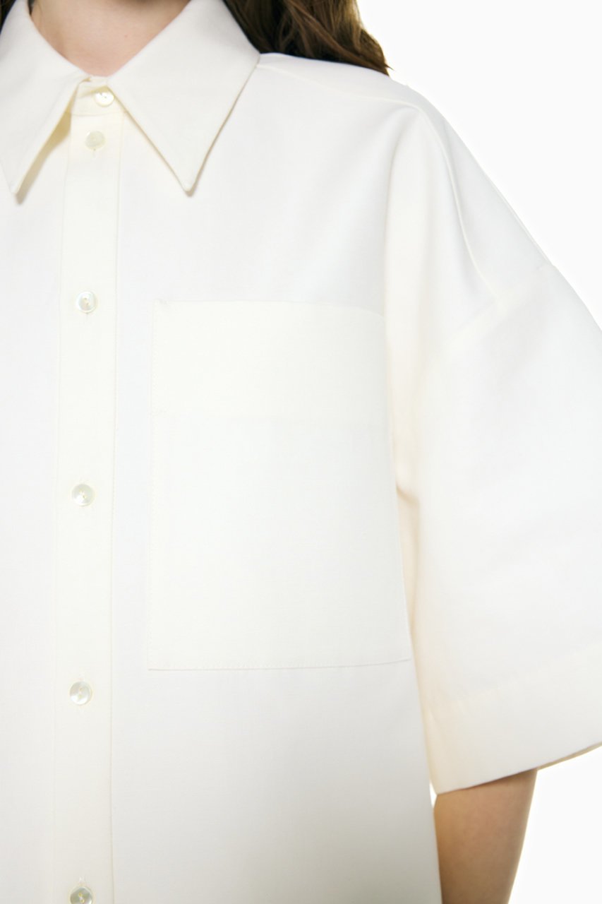 【エンフォルド/ENFOLD】の【5/13 12:00販売開始】LOOSE HALF-SLEEVE SHIRT 大人の最旬トレンドファッション＆コーディネート founy(ファウニー) 　ファッション　Fashion　レディースファッション　Fashion for Women　トップス・カットソー　Cut & Sew Tops　シャツ・ブラウス・オフィスカジュアル　Elegant Blouses & Button-Ups　おすすめ　Recommended / Our Picks　イヤリング　Earrings　サングラス　Sunglasses, Shades　ショート　Short, Short Length　スカーフ　Scarf, Neckwear　スリーブ　Sleeve, Long Sleeve / Short Sleeve　ダブル　Double, Double-Breasted　ネックレス　Necklace, Pendant Necklace　リゾート　Resort, Vacation Style　リネン　Linen, Linen Fabric　リラックス　Relax, Relaxed Fit　半袖　Short Sleeve, Half Sleeve　夏　Summer　新作・新入荷　New Arrivals / New In　水着　Swimsuit, Swimwear　other-3|ID: prp329100004982836 ipo3291000000037328559