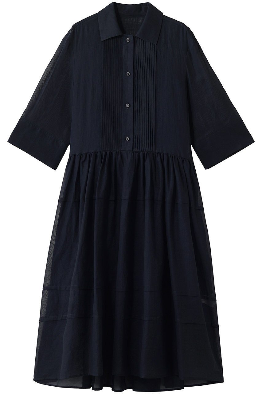 【ジェイドット/j.】のシアーコットン ティアードワンピース インテリア・キッズ・メンズ・レディースファッション・服の通販 founy(ファウニー) 　ファッション　Fashion　レディースファッション　Fashion for Women　ワンピース　Dresses　チュニック　Tunic Tops & Dresses　アンダー　Underwear Essentials　エアリー　Airy Texture　チュニック　Tunic, Long Top　ティアードワンピース　Tiered Dress, Flared Dress　ドレス　Dress, One-Piece　リゾート　Resort, Vacation Style　ロング　Long, Long-Length　夏　Summer　新作・新入荷　New Arrivals / New In　ネイビー|ID: prp329100004984025 ipo3291000000037336167