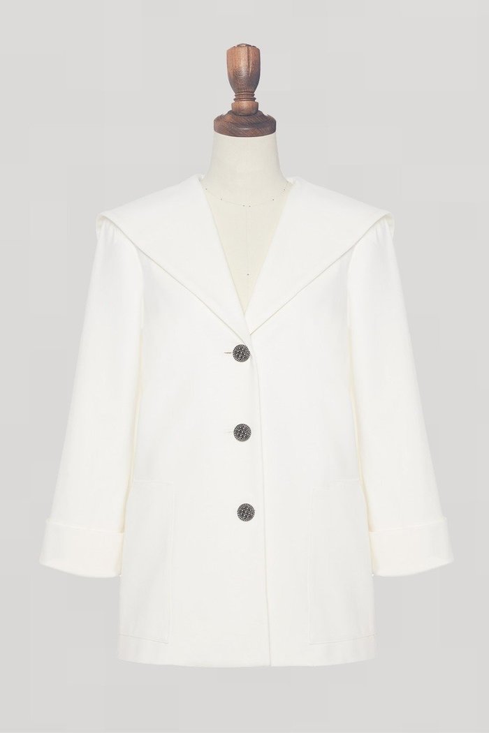 【デイジーリン/DAISY LIN】のSailor Jacket インテリア・キッズ・メンズ・レディースファッション・服の通販 founy(ファウニー) https://founy.com/ ファッション Fashion レディースファッション Fashion for Women アウター Coat / Outerwear Collection レディースジャケット・軽アウター Jackets ジャケット Jacket, Outerwear ストレッチ Stretch, Stretchy Fabric 新作・新入荷 New Arrivals / New In 旅行 Travel |ID: prp329100004984027 ipo3291000000037336181