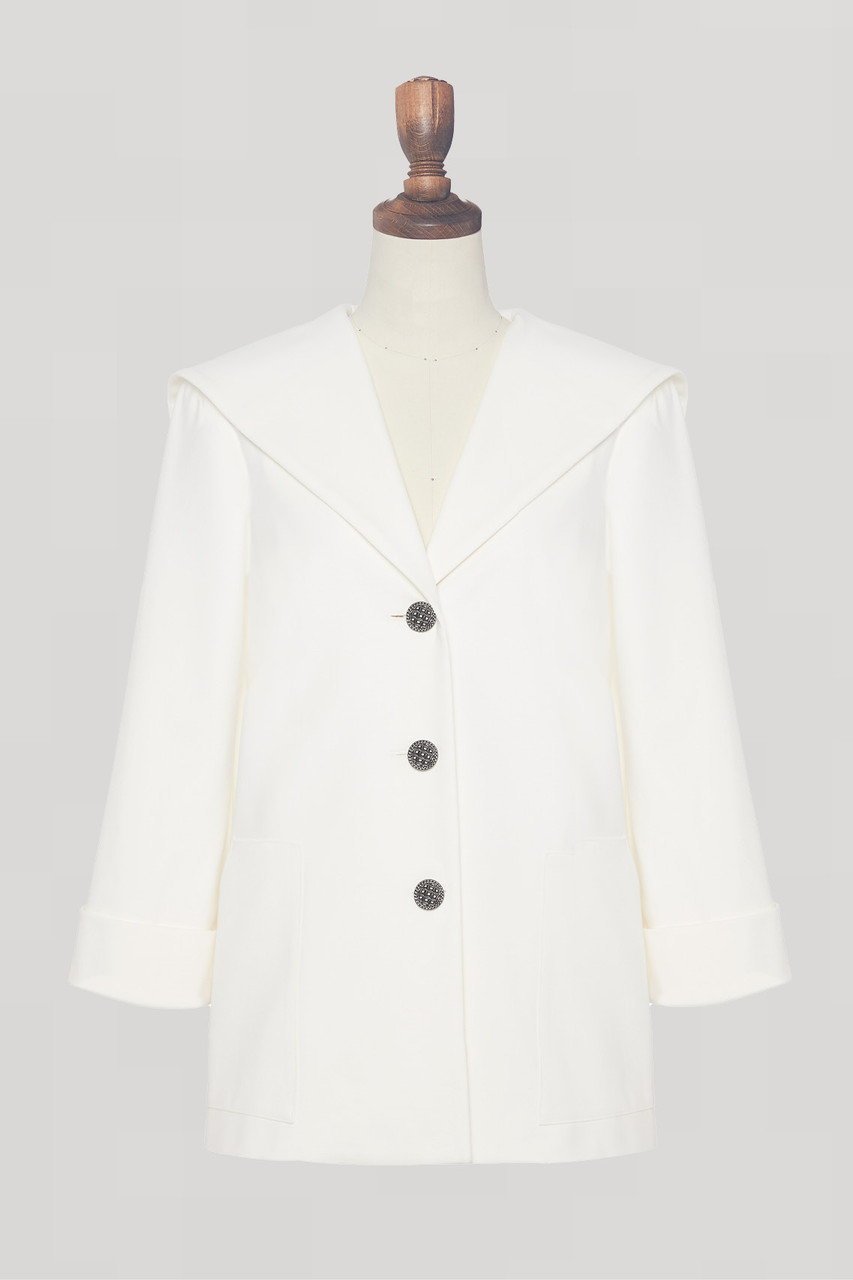 【デイジーリン/DAISY LIN】のSailor Jacket 大人の最旬トレンドファッション＆コーディネート founy(ファウニー) 　ファッション　Fashion　レディースファッション　Fashion for Women　アウター　Coat / Outerwear Collection　レディースジャケット・軽アウター　Jackets　ジャケット　Jacket, Outerwear　ストレッチ　Stretch, Stretchy Fabric　新作・新入荷　New Arrivals / New In　旅行　Travel　 other-1|ID: prp329100004984027 ipo3291000000037336181