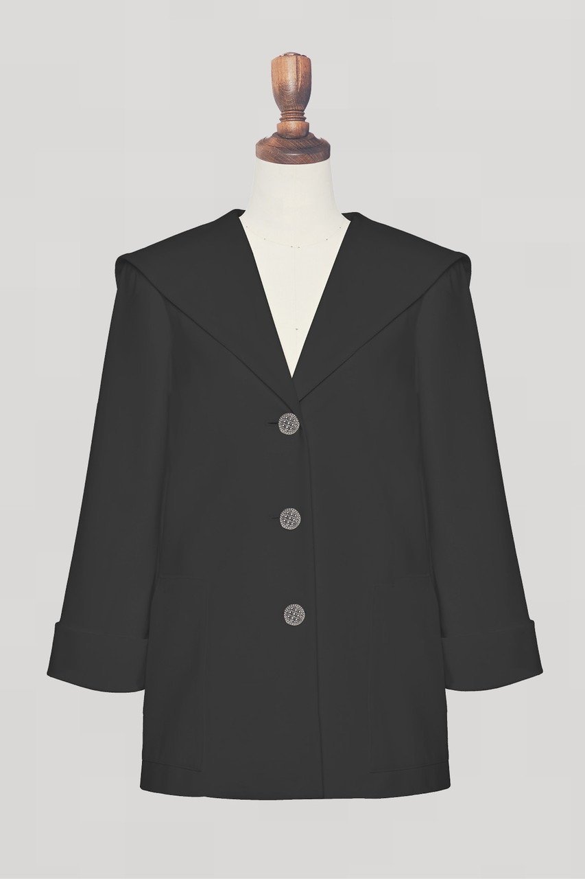 【デイジーリン/DAISY LIN】のSailor Jacket インテリア・キッズ・メンズ・レディースファッション・服の通販 founy(ファウニー) 　ファッション　Fashion　レディースファッション　Fashion for Women　アウター　Coat / Outerwear Collection　レディースジャケット・軽アウター　Jackets　ジャケット　Jacket, Outerwear　ストレッチ　Stretch, Stretchy Fabric　新作・新入荷　New Arrivals / New In　旅行　Travel　ブラックブラック|ID: prp329100004984027 ipo3291000000037336184