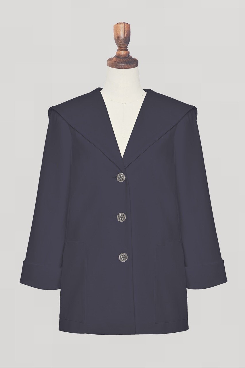 【デイジーリン/DAISY LIN】のSailor Jacket インテリア・キッズ・メンズ・レディースファッション・服の通販 founy(ファウニー) 　ファッション　Fashion　レディースファッション　Fashion for Women　アウター　Coat / Outerwear Collection　レディースジャケット・軽アウター　Jackets　ジャケット　Jacket, Outerwear　ストレッチ　Stretch, Stretchy Fabric　新作・新入荷　New Arrivals / New In　旅行　Travel　ミッドナイトブルー|ID: prp329100004984027 ipo3291000000037336185