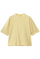【スリー ドッツ/three dots】のスビン28 ジャージー モックネックTシャツ レモン|ID: prp329100004984029 ipo3291000000037336203