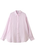 【プルミエ アロンディスモン/1er Arrondissement】の60リネンシャツ 大人の最旬トレンドファッション＆コーディネート founy(ファウニー) ファッション Fashion レディースファッション Fashion for Women トップス・カットソー Cut & Sew Tops シャツ・ブラウス・オフィスカジュアル Elegant Blouses & Button-Ups カシュクール Wrap Design スリーブ Sleeve, Long Sleeve / Short Sleeve リネン Linen, Linen Fabric ロング Long, Long-Length 夏 Summer 新作・新入荷 New Arrivals / New In thumbnail ピンク|ID: prp329100004984035 ipo3291000000037336252