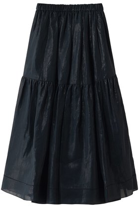 【ジェイドット/j.】の箔コットン ティアードスカート 大人の最旬トレンドファッション＆コーディネート founy(ファウニー) ファッション Fashion レディースファッション Fashion for Women スカート Skirts ティアードスカート Tiered Skirts ロングスカート Long Skirts / Maxi & Midi Skirts ティアードスカート Tiered Skirt, Flounced Skirt メタリック Metallic, Shiny Finish ロング Long, Long-Length 夏 Summer 新作・新入荷 New Arrivals / New In |ID:prp329100004984046
