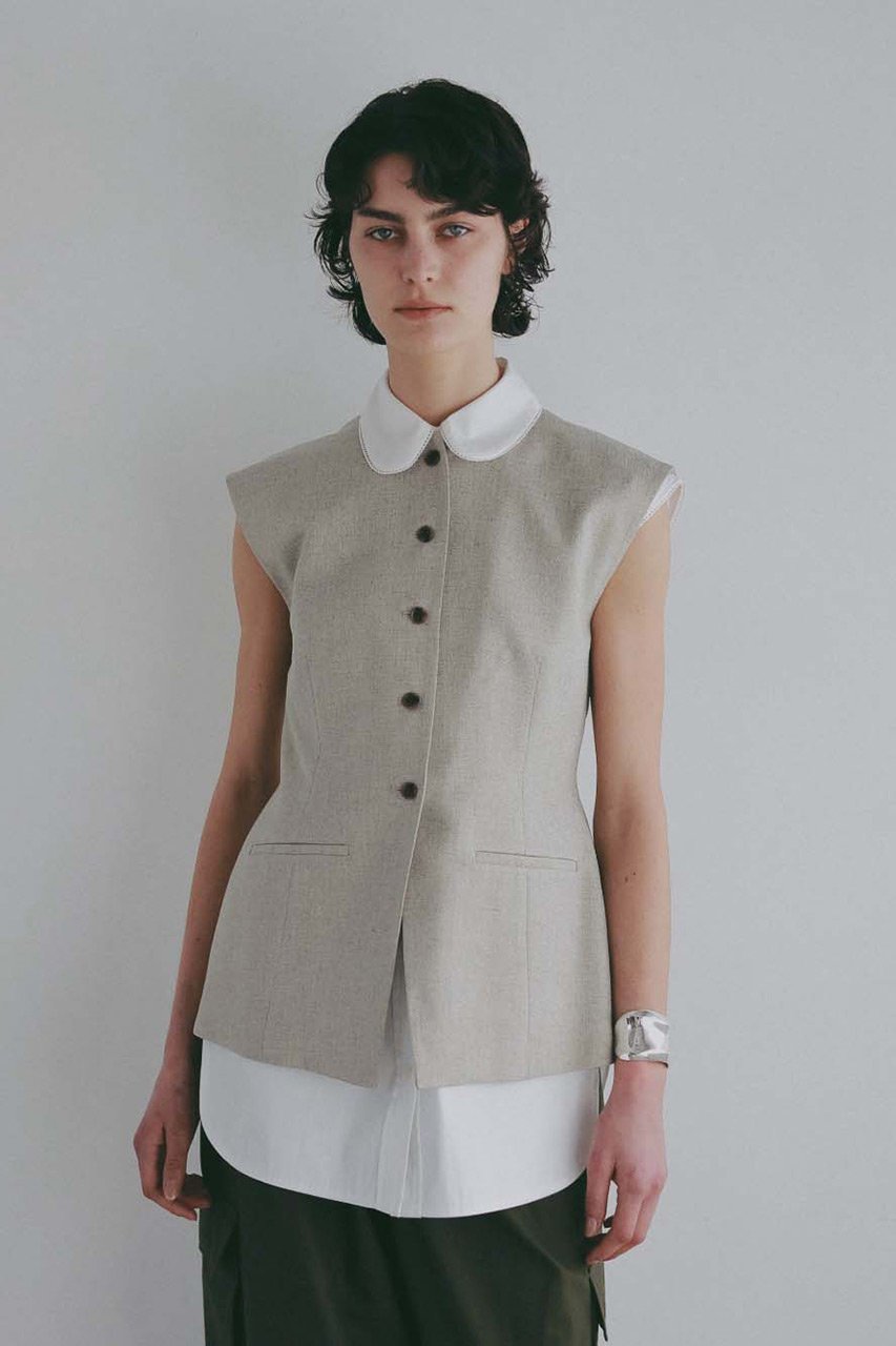 【ハー/HER.】のリネンライクジレ 大人の最旬トレンドファッション＆コーディネート founy(ファウニー) 　ファッション　Fashion　レディースファッション　Fashion for Women　アウター　Coat / Outerwear Collection　レディースジャケット・軽アウター　Jackets　おすすめ　Recommended / Our Picks　シェイプ　Shape, Slim Fit　ジャケット　Jacket, Outerwear　セットアップ　Set-Up, Coordinated Outfit　デニム　Denim, Jeans Material　ベスト　Vest, Waistcoat　ペプラム　Peplum, Flared Hem　夏　Summer　新作・新入荷　New Arrivals / New In　other-2|ID: prp329100004984058 ipo3291000000037336443