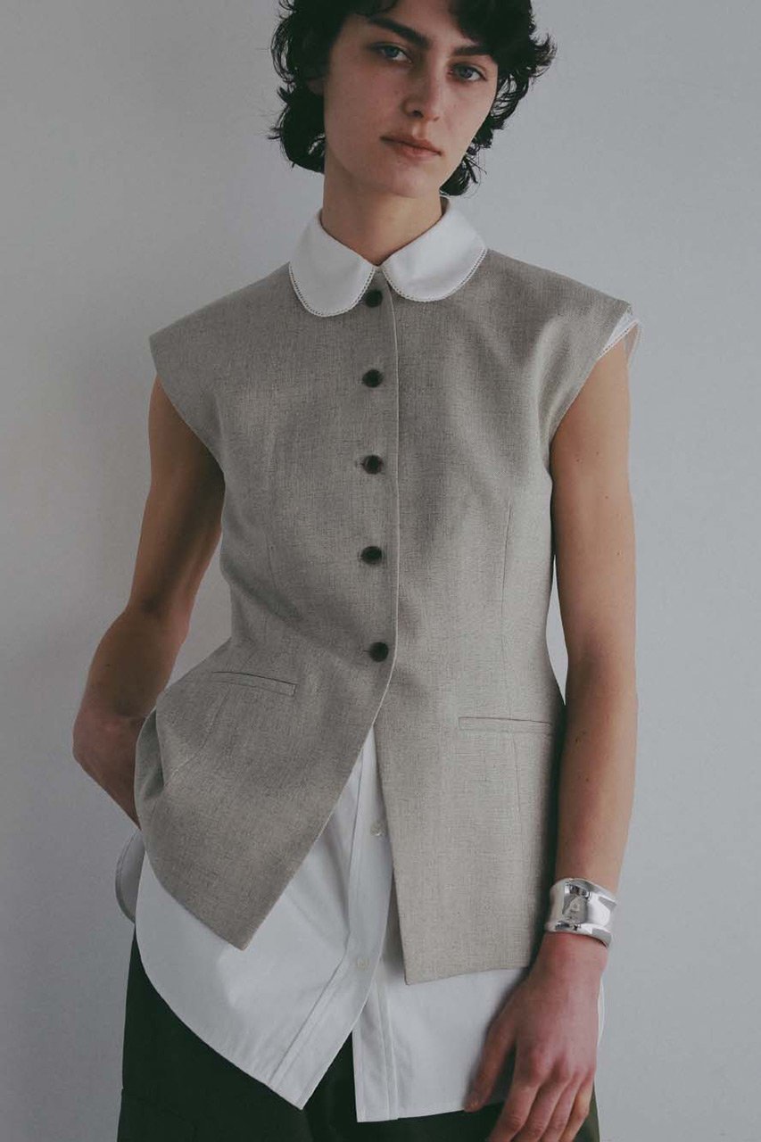 【ハー/HER.】のリネンライクジレ 大人の最旬トレンドファッション＆コーディネート founy(ファウニー) 　ファッション　Fashion　レディースファッション　Fashion for Women　アウター　Coat / Outerwear Collection　レディースジャケット・軽アウター　Jackets　おすすめ　Recommended / Our Picks　シェイプ　Shape, Slim Fit　ジャケット　Jacket, Outerwear　セットアップ　Set-Up, Coordinated Outfit　デニム　Denim, Jeans Material　ベスト　Vest, Waistcoat　ペプラム　Peplum, Flared Hem　夏　Summer　新作・新入荷　New Arrivals / New In　other-3|ID: prp329100004984058 ipo3291000000037336444