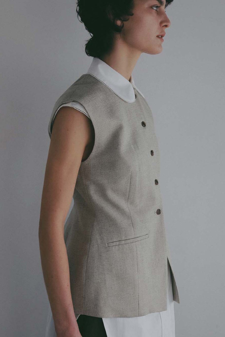 【ハー/HER.】のリネンライクジレ 大人の最旬トレンドファッション＆コーディネート founy(ファウニー) 　ファッション　Fashion　レディースファッション　Fashion for Women　アウター　Coat / Outerwear Collection　レディースジャケット・軽アウター　Jackets　おすすめ　Recommended / Our Picks　シェイプ　Shape, Slim Fit　ジャケット　Jacket, Outerwear　セットアップ　Set-Up, Coordinated Outfit　デニム　Denim, Jeans Material　ベスト　Vest, Waistcoat　ペプラム　Peplum, Flared Hem　夏　Summer　新作・新入荷　New Arrivals / New In　other-5|ID: prp329100004984058 ipo3291000000037336448