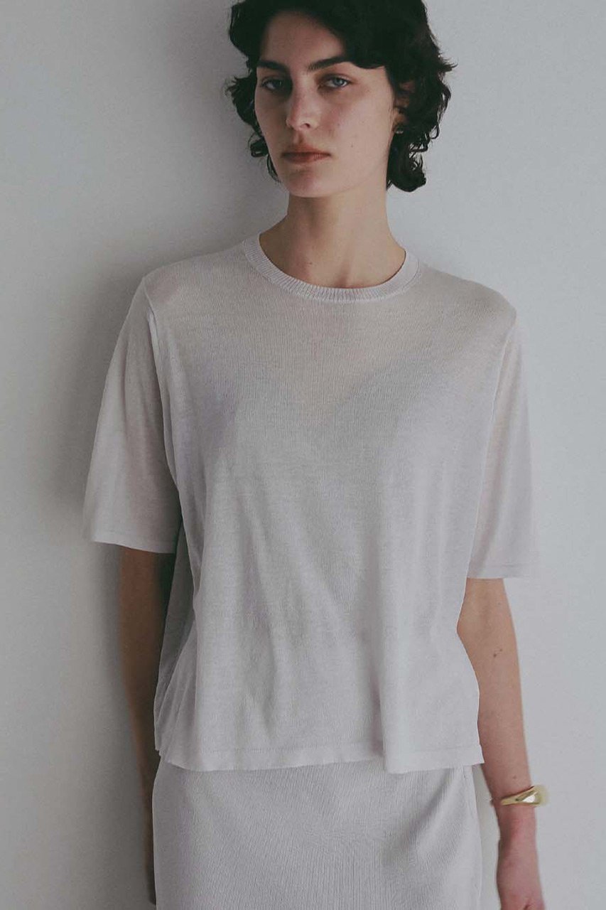 【ハー/HER.】のコットンシルクニットプルオーバー インテリア・キッズ・メンズ・レディースファッション・服の通販 founy(ファウニー) 　ファッション　Fashion　レディースファッション　Fashion for Women　トップス・カットソー　Cut & Sew Tops　ニット　Knit Tops & Sweaters　カジュアルプルオーバー・ニットトップス　Pullovers & Knit Tops / Casual Pullovers　シルク　Silk, 100% Silk　セットアップ　Set-Up, Coordinated Outfit　エレガント 上品　Elegant　新作・新入荷　New Arrivals / New In　ライトグレー|ID: prp329100004984063 ipo3291000000037336475