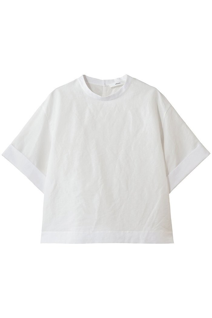 【エブール/ebure】の【5/15 0:00販売開始】リネンコットンタイプライター ショートTブラウス インテリア・キッズ・メンズ・レディースファッション・服の通販 founy(ファウニー) https://founy.com/ ファッション Fashion レディースファッション Fashion for Women トップス・カットソー Cut & Sew Tops シャツ・ブラウス・オフィスカジュアル Elegant Blouses & Button-Ups なめらか Smooth, Silky Texture ショート Short, Short Length スリーブ Sleeve, Long Sleeve / Short Sleeve タイプライター Typewriter Fabric, Crisp Cotton デニム Denim, Jeans Material フォルム Silhouette, Form ボトム Bottoms, Lower Wear リネン Linen, Linen Fabric |ID: prp329100004985268 ipo3291000000037343247