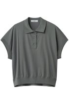 【エブール/ebure】の【5/15 0:00販売開始】ニットコンビスムース ポロカラーカットソー グレー|ID: prp329100004985272 ipo3291000000037343279