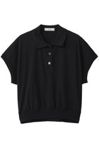【エブール/ebure】の【5/15 0:00販売開始】ニットコンビスムース ポロカラーカットソー ブラック|ID: prp329100004985272 ipo3291000000037343280
