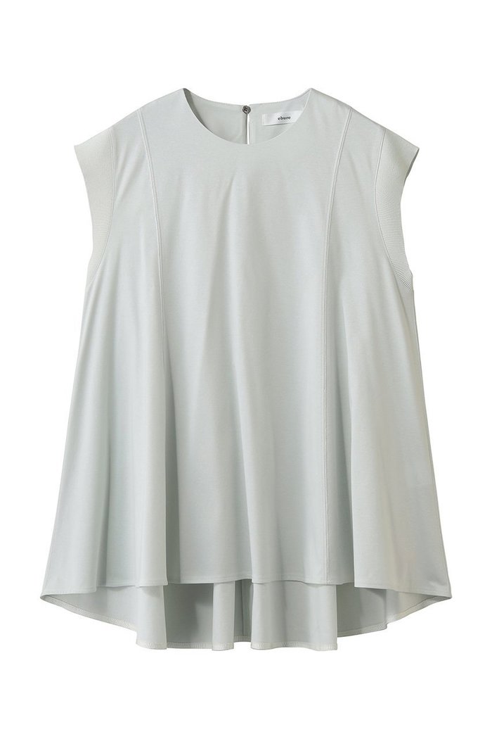 【エブール/ebure】の【5/15 0:00販売開始】ニットコンビスムース フレアカットソー インテリア・キッズ・メンズ・レディースファッション・服の通販 founy(ファウニー) https://founy.com/ ファッション Fashion レディースファッション Fashion for Women トップス・カットソー Cut & Sew Tops ニット Knit Tops & Sweaters キャミソール&ノースリーブ Camisoles & Sleeveless Tops シャツ・ブラウス・オフィスカジュアル Elegant Blouses & Button-Ups ロングTシャツ・Tシャツ Longline T-Shirts & Tees カットソー・ベーシックTシャツ Cut-and-Sewn Tops / Stretch Tees & Basics カットソー Cut and Sewn Top キャミソール Camisole, Spaghetti Strap Top タンク Tank Top, Sleeveless Top ドレープ Drape, Draping Fabric フォルム Silhouette, Form フレア Flare, Flared モダン Modern, Contemporary |ID: prp329100004985273 ipo3291000000037343285