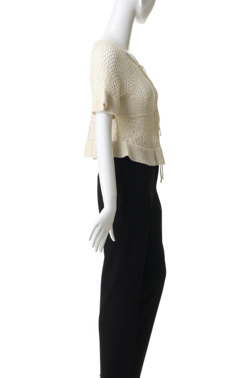 【クラネ/CLANE】のW FACE RIBBON CROCHET KNIT TOPS 大人の最旬トレンドファッション＆コーディネート founy(ファウニー) 　ファッション　Fashion　レディースファッション　Fashion for Women　トップス・カットソー　Cut & Sew Tops　ニット　Knit Tops & Sweaters　カジュアルプルオーバー・ニットトップス　Pullovers & Knit Tops / Casual Pullovers　インナー　Innerwear　カッティング　Cutting Detail　キャミソール　Camisole, Spaghetti Strap Top　クロシェ　Crochet, Knitted Lace　リボン　Ribbon, Bow　エレガント 上品　Elegant　夏　Summer　新作・新入荷　New Arrivals / New In　other-3|ID: prp329100004985294 ipo3291000000037343447