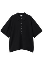 【マノフ/MANOF】のLOOSE POLO KNIT BLACK|ID: prp329100004985301 ipo3291000000037343493