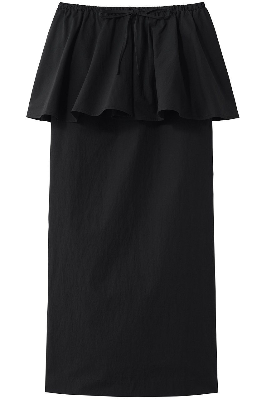 【マノフ/MANOF】のTIGHT SKIRT SET UP インテリア・キッズ・メンズ・レディースファッション・服の通販 founy(ファウニー) 　ファッション　Fashion　レディースファッション　Fashion for Women　スカート　Skirts　ロングスカート　Long Skirts / Maxi & Midi Skirts　スニーカー　Sneakers, Trainers　スポーティ　Sporty, Casual Athletic　セットアップ　Set-Up, Coordinated Outfit　タイトスカート　Pencil Skirt, Tight Skirt　ビスチェ　Bustier, Corset Top　フリル　Frill, Ruffle　ロング　Long, Long-Length　新作・新入荷　New Arrivals / New In　BLACK|ID: prp329100004985302 ipo3291000000037343500