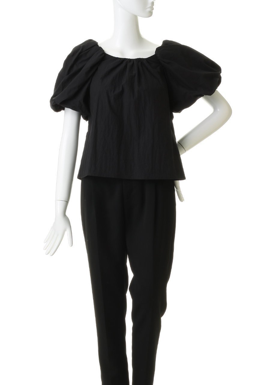 【マノフ/MANOF】のBALLON SLEEVE BLOUSE 大人の最旬トレンドファッション＆コーディネート founy(ファウニー) 　ファッション　Fashion　レディースファッション　Fashion for Women　トップス・カットソー　Cut & Sew Tops　シャツ・ブラウス・オフィスカジュアル　Elegant Blouses & Button-Ups　おすすめ　Recommended / Our Picks　ショート　Short, Short Length　スリーブ　Sleeve, Long Sleeve / Short Sleeve　バルーン　Balloon, Balloon Silhouette　フェミニン　Feminine, Girly　新作・新入荷　New Arrivals / New In　other-2|ID: prp329100004985303 ipo3291000000037343511