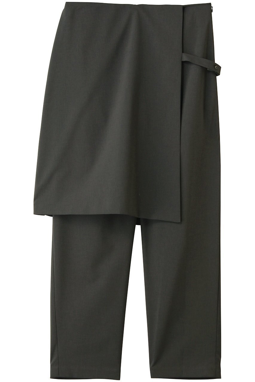 【ミズイロ インド/mizuiro ind】のwrap layered PT パンツ インテリア・キッズ・メンズ・レディースファッション・服の通販 founy(ファウニー) 　ファッション　Fashion　レディースファッション　Fashion for Women　パンツ　Pants & Trousers　スマート　Smart, Elegant　ドッキング　Docking, Mixed Material　ラップ　Wrap, Wrap Design　新作・新入荷　New Arrivals / New In　c.gray|ID: prp329100004985311 ipo3291000000037343565
