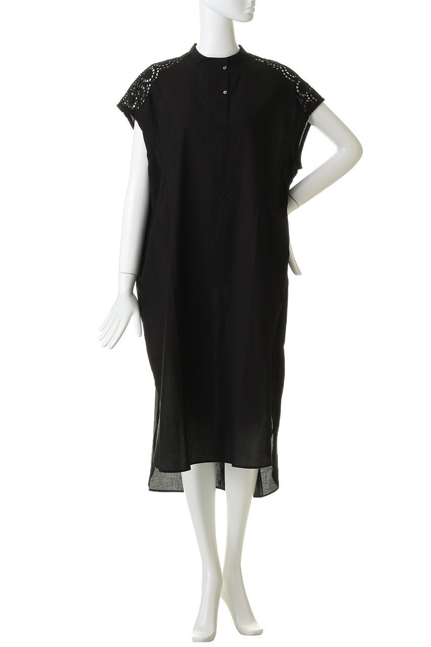 【ミズイロ インド/mizuiro ind】のlace shoulder long OP ワンピース 大人の最旬トレンドファッション＆コーディネート founy(ファウニー) 　ファッション　Fashion　レディースファッション　Fashion for Women　ワンピース　Dresses　チュニック　Tunic Tops & Dresses　シアー　Sheer, See-Through　スリーブ　Sleeve, Long Sleeve / Short Sleeve　チュニック　Tunic, Long Top　ドッキング　Docking, Mixed Material　フレンチ　French, French Style　レース　Lace, Lace Fabric　ロング　Long, Long-Length　夏　Summer　新作・新入荷　New Arrivals / New In　other-2|ID: prp329100004985313 ipo3291000000037343581