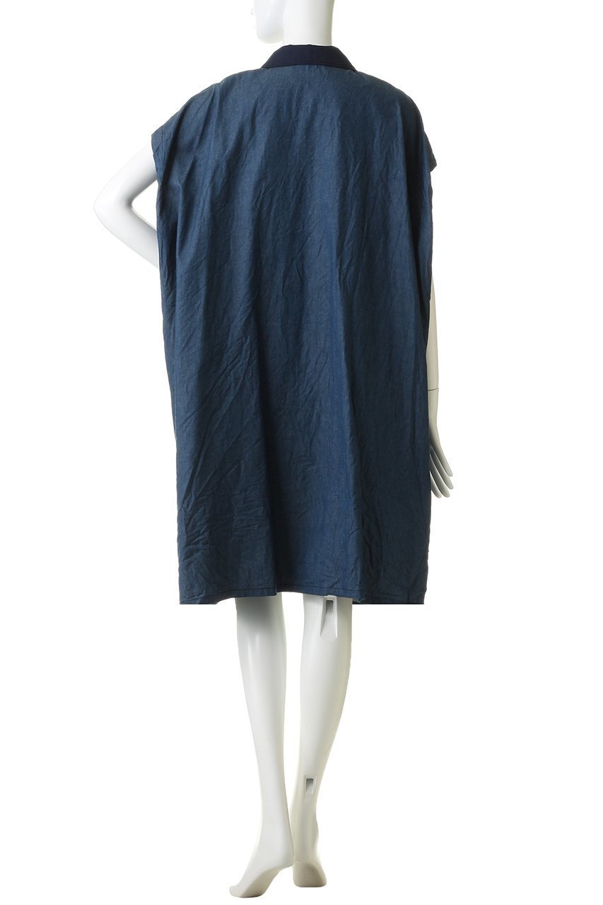【ミズイロ インド/mizuiro ind】のwide denim shirt OP ワンピース 大人の最旬トレンドファッション＆コーディネート founy(ファウニー) 　ファッション　Fashion　レディースファッション　Fashion for Women　ワンピース　Dresses　チュニック　Tunic Tops & Dresses　チュニック　Tunic, Long Top　デニム　Denim, Jeans Material　トレンド　Trend, Trending Now　ポケット　Pocket, Pocket Detail　ロング　Long, Long-Length　ワッシャー　Washer, Crinkled Finish　新作・新入荷　New Arrivals / New In　other-4|ID: prp329100004985314 ipo3291000000037343590