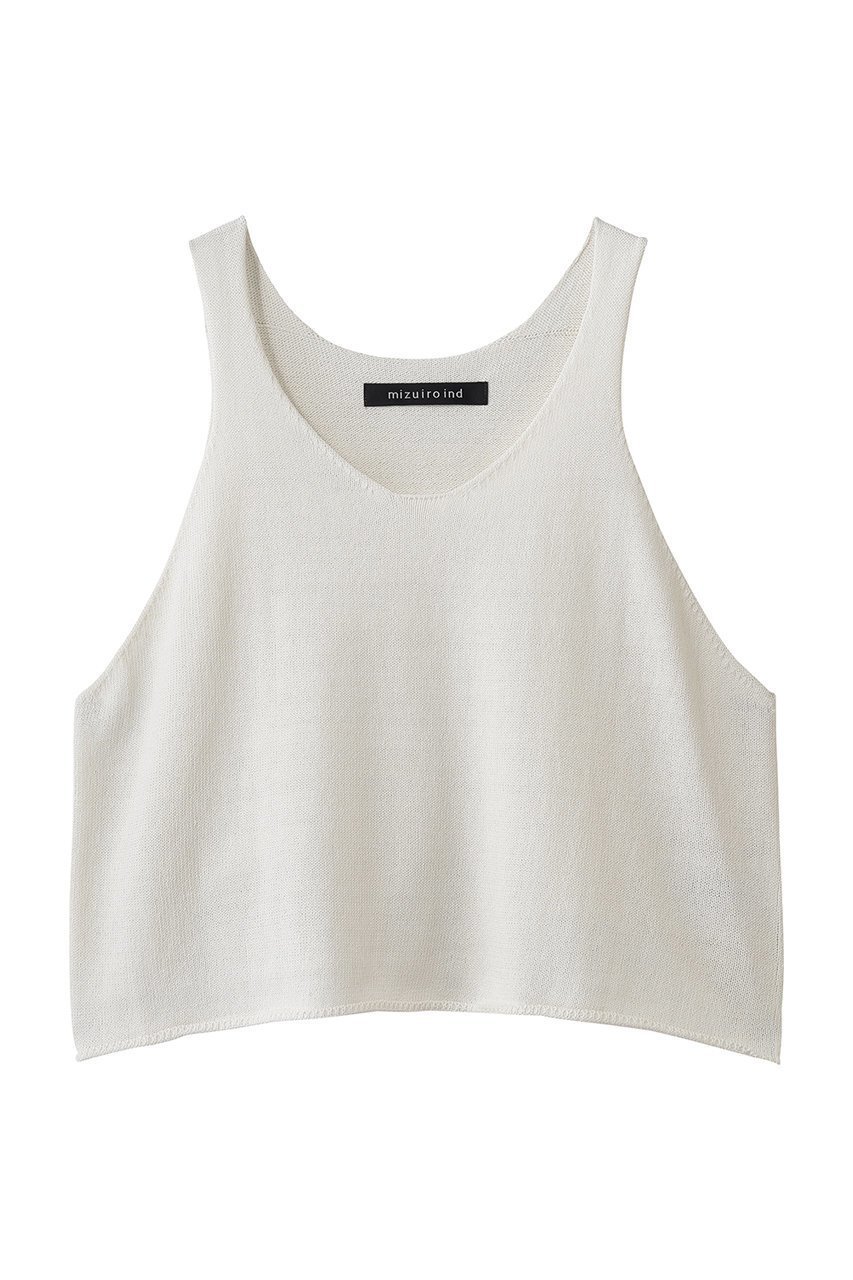 【ミズイロ インド/mizuiro ind】のU neck short vest ベスト 大人の最旬トレンドファッション＆コーディネート founy(ファウニー) 　ファッション　Fashion　レディースファッション　Fashion for Women　トップス・カットソー　Cut & Sew Tops　ニット　Knit Tops & Sweaters　ベスト&ジレ / 重ね着スタイル　Vests & Gilets　カジュアルプルオーバー・ニットトップス　Pullovers & Knit Tops / Casual Pullovers　インナー　Innerwear　シンプル　Simple, Minimal　デコルテ　Décolleté, Neckline　ベスト　Vest, Waistcoat　モダン　Modern, Contemporary　ワイド　Wide, Wide Fit　夏　Summer　新作・新入荷　New Arrivals / New In　 other-1|ID: prp329100004985318 ipo3291000000037343615