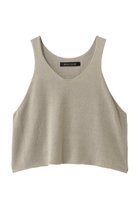 【ミズイロ インド/mizuiro ind】のU neck short vest ベスト beige|ID: prp329100004985318 ipo3291000000037343617