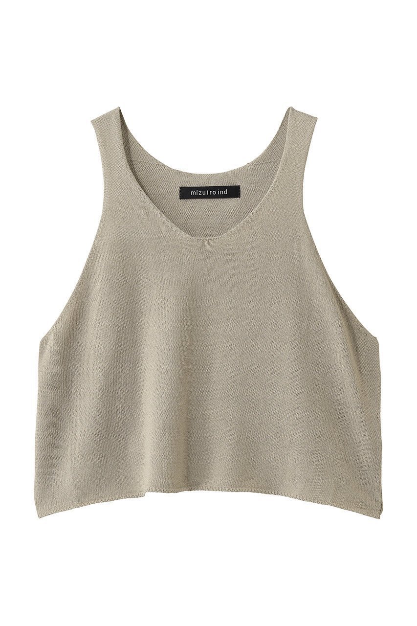 【ミズイロ インド/mizuiro ind】のU neck short vest ベスト インテリア・キッズ・メンズ・レディースファッション・服の通販 founy(ファウニー) 　ファッション　Fashion　レディースファッション　Fashion for Women　トップス・カットソー　Cut & Sew Tops　ニット　Knit Tops & Sweaters　ベスト&ジレ / 重ね着スタイル　Vests & Gilets　カジュアルプルオーバー・ニットトップス　Pullovers & Knit Tops / Casual Pullovers　インナー　Innerwear　シンプル　Simple, Minimal　デコルテ　Décolleté, Neckline　ベスト　Vest, Waistcoat　モダン　Modern, Contemporary　ワイド　Wide, Wide Fit　夏　Summer　新作・新入荷　New Arrivals / New In　beige|ID: prp329100004985318 ipo3291000000037343617