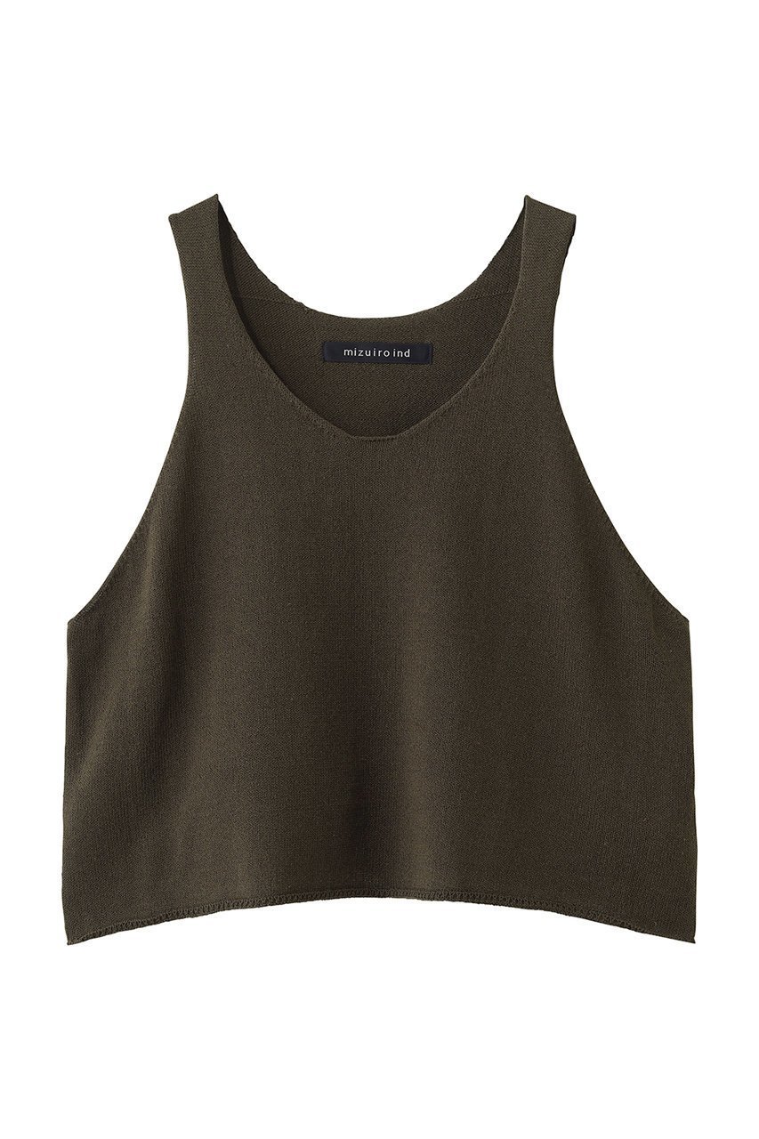 【ミズイロ インド/mizuiro ind】のU neck short vest ベスト インテリア・キッズ・メンズ・レディースファッション・服の通販 founy(ファウニー) 　ファッション　Fashion　レディースファッション　Fashion for Women　トップス・カットソー　Cut & Sew Tops　ニット　Knit Tops & Sweaters　ベスト&ジレ / 重ね着スタイル　Vests & Gilets　カジュアルプルオーバー・ニットトップス　Pullovers & Knit Tops / Casual Pullovers　インナー　Innerwear　シンプル　Simple, Minimal　デコルテ　Décolleté, Neckline　ベスト　Vest, Waistcoat　モダン　Modern, Contemporary　ワイド　Wide, Wide Fit　夏　Summer　新作・新入荷　New Arrivals / New In　brown|ID: prp329100004985318 ipo3291000000037343618