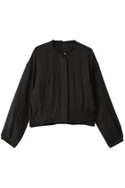 【プレインピープル/PLAIN PEOPLE】のラミーバンドカラークロップドブルゾン ブラック|ID: prp329100004985323 ipo3291000000037343657